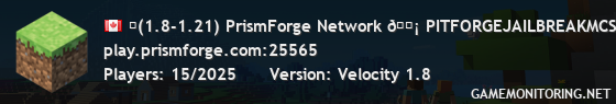 ✪(1.8-1.21) PrismForge Network 🗡 PITFORGEJAILBREAKMCSKYREALMS MOREand //