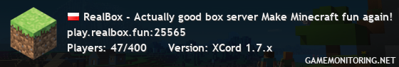 RealBox - Actually good box server Make Minecraft fun again!