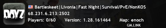 Bartleskeet|Livonia|Fast Night|Survival/PvE/NonKOS