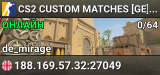 CS2 CUSTOM MATCHES [GE] — CYBERSHOKE.NET