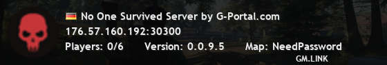 No One Survived Server by G-Portal.com