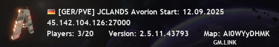 [GER/PVE] JCLANDS Avorion Start: 12.09.2025