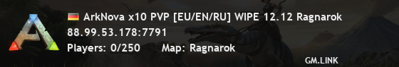 ArkNova x10 PVP [EU/EN/RU] WIPE 12.12 Ragnarok