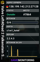 Valve Left4Dead 2 Falkenstein Server (srcds1003-fsn-hetz.421.11
