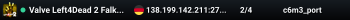 Valve Left4Dead 2 Falkenstein Server (srcds1004-fsn-hetz.421.14
