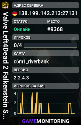 Valve Left4Dead 2 Falkenstein Server (srcds1002-fsn-hetz.421.11