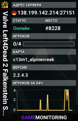 Valve Left4Dead 2 Falkenstein Server (srcds1001-fsn-hetz.421.13