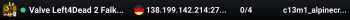Valve Left4Dead 2 Falkenstein Server (srcds1001-fsn-hetz.421.13