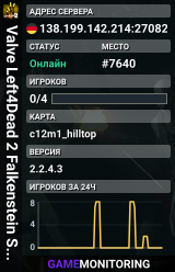 Valve Left4Dead 2 Falkenstein Server (srcds1001-fsn-hetz.421.68