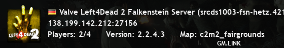 Valve Left4Dead 2 Falkenstein Server (srcds1003-fsn-hetz.421.14