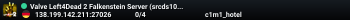 Valve Left4Dead 2 Falkenstein Server (srcds1004-fsn-hetz.421.12