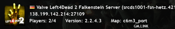 Valve Left4Dead 2 Falkenstein Server (srcds1001-fsn-hetz.421.95
