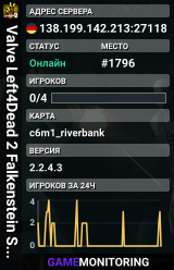 Valve Left4Dead 2 Falkenstein Server (srcds1002-fsn-hetz.421.10