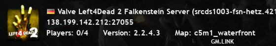 Valve Left4Dead 2 Falkenstein Server (srcds1003-fsn-hetz.421.41