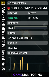 Valve Left4Dead 2 Falkenstein Server (srcds1003-fsn-hetz.421.30
