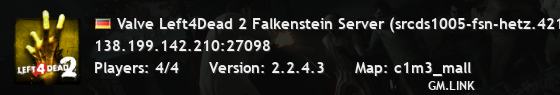 Valve Left4Dead 2 Falkenstein Server (srcds1005-fsn-hetz.421.84
