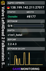 Valve Left4Dead 2 Falkenstein Server (srcds1004-fsn-hetz.421.3)