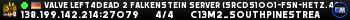 Valve Left4Dead 2 Falkenstein Server (srcds1001-fsn-hetz.421.65