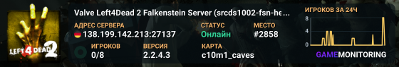 Valve Left4Dead 2 Falkenstein Server (srcds1002-fsn-hetz.421.12
