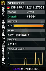 Valve Left4Dead 2 Falkenstein Server (srcds1004-fsn-hetz.421.39