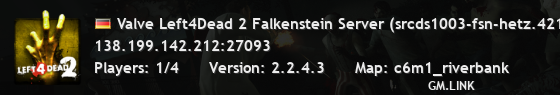 Valve Left4Dead 2 Falkenstein Server (srcds1003-fsn-hetz.421.79