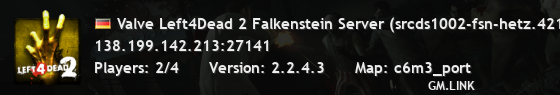 Valve Left4Dead 2 Falkenstein Server (srcds1002-fsn-hetz.421.12
