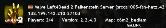 Valve Left4Dead 2 Falkenstein Server (srcds1005-fsn-hetz.421.89