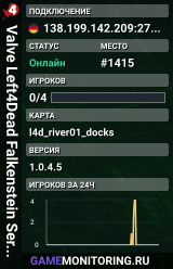 Valve Left4Dead Falkenstein Server (srcds1006-fsn-hetz.421.69)