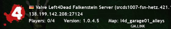 Valve Left4Dead Falkenstein Server (srcds1007-fsn-hetz.421.110)