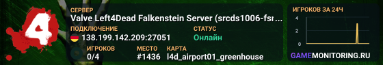 Valve Left4Dead Falkenstein Server (srcds1006-fsn-hetz.421.37)