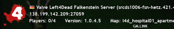 Valve Left4Dead Falkenstein Server (srcds1006-fsn-hetz.421.45)