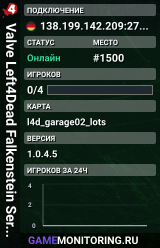 Valve Left4Dead Falkenstein Server (srcds1006-fsn-hetz.421.62)