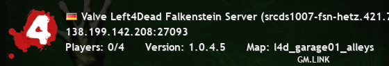 Valve Left4Dead Falkenstein Server (srcds1007-fsn-hetz.421.79)
