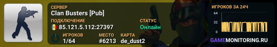 CS 1.6 SERVERS #1 IN TATARSTAN