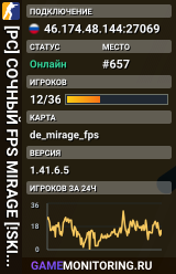 [РС] СОЧНЫЙ FPS MIRAGE [!SKINS, !VIP, !LVL]