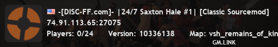 -[DISC-FF.com]- |24/7 Saxton Hale #1| [Classic Sourcemod]