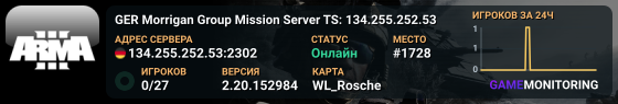 GER Morrigan Group Mission Server TS: 134.255.252.53