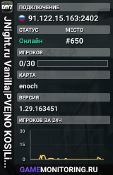 JNight.ru Vanilla|PVE|NO KOS|Livonia