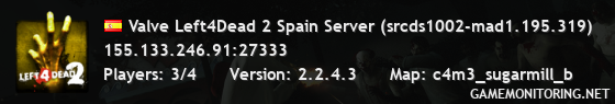 Valve Left4Dead 2 Spain Server (srcds1002-mad1.195.319)