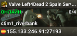 Valve Left4Dead 2 Spain Server (srcds1002-mad1.195.179)