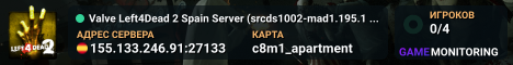 Valve Left4Dead 2 Spain Server (srcds1002-mad1.195.119)