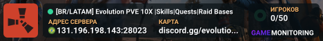 [BR/LATAM] Evolution PVE 10X |Skills|Quests|Raid Bases