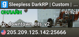 💀 Sleepless DarkRP | Custom ⚡ | Drugs 💊 | Casino 💰 |
