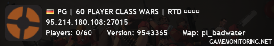 PG | 60 PLAYER CLASS WARS | RTD ████