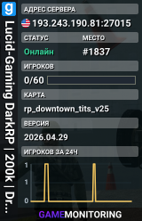 Lucid-Gaming DarkRP | 200k | Drugs | Unbox | Casino & MORE