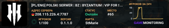 [PL/ENG] POLSKI SERWER | BZ | BYZANTIUM | VIP FOR SEEDING!