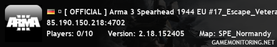 � [ OFFICIAL ] Arma 3 Spearhead 1944 EU #17_Escape_Veteran