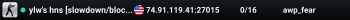 ylw's hns [slowdown/blocks/noblocks]