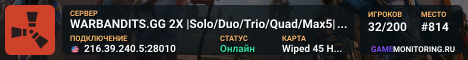 WARBANDITS.GG 2X |Solo/Duo/Trio/Quad/Max5| JUST FULLWIPED