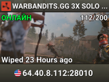 WARBANDITS.GG 3X SOLO ONLY|Loot+|X3 JUST WIPED